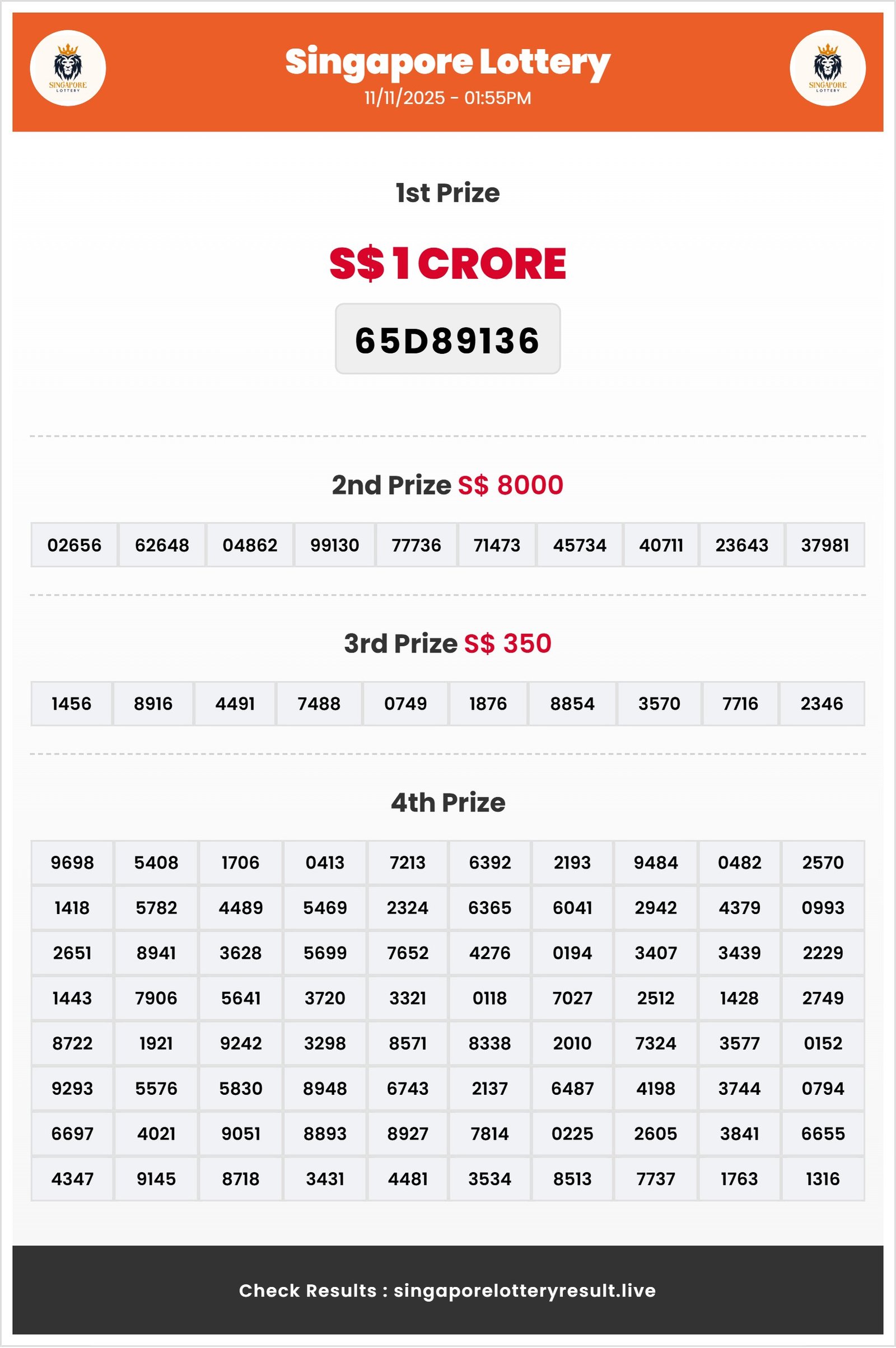 Thumbnail for 11/11/2025 Result | 01:55 PM